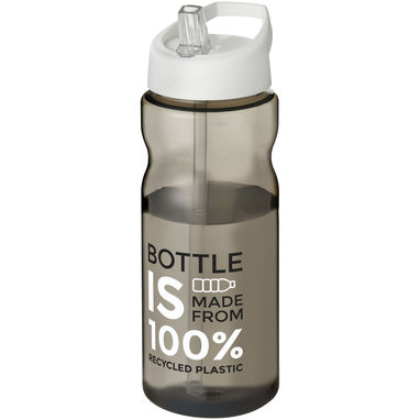Бутылка спортивная H2O Eco , цвет темно-серый, белый - 21009901- Фото №2