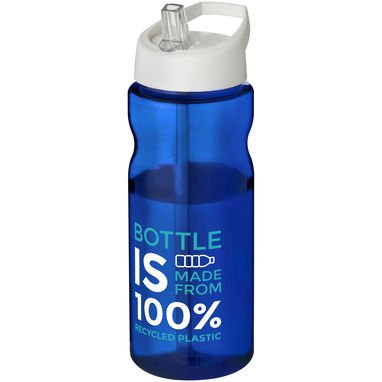 Пляшка спортивна H2O Eco , колір синій, білий - 21009903- Фото №2