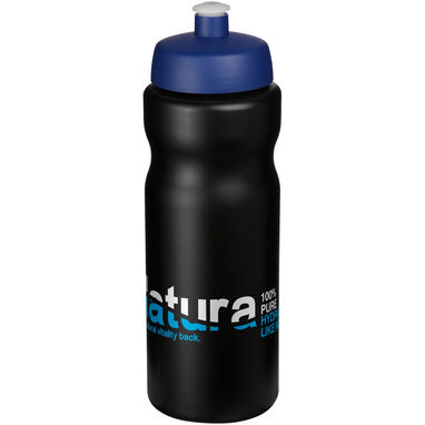 Пляшка спортивна Baseline Plus , колір суцільний чорний, синій - 21068413- Фото №2