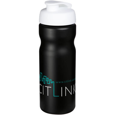 Бутылка спортивная Baseline Plus , цвет сплошной черный, белый - 21068512- Фото №2