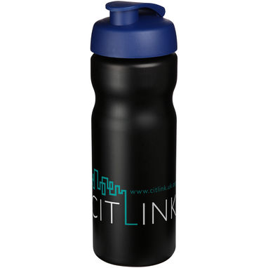 Пляшка спортивна Baseline Plus , колір суцільний чорний, синій - 21068513- Фото №2