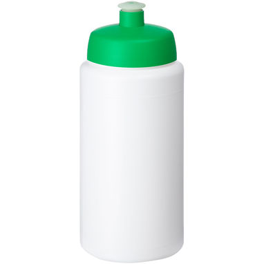 Пляшка спортивна Baseline Plus grip , колір білий, зелений - 21068706- Фото №1