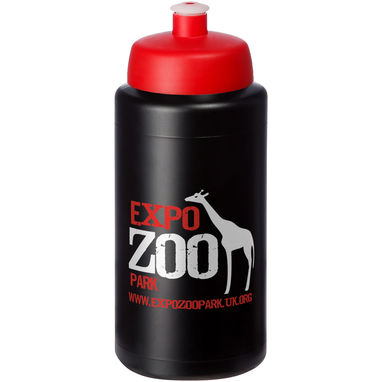 Бутылка спортивная Baseline Plus grip , цвет сплошной черный, красный - 21068714- Фото №2
