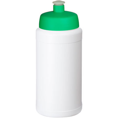 Пляшка спортивна Baseline Plus , колір білий, зелений - 21068806- Фото №1
