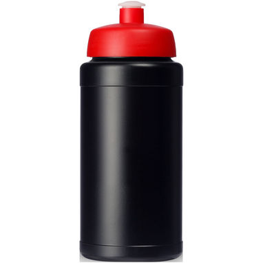 Пляшка спортивна Baseline Plus , колір суцільний чорний, червоний - 21068814- Фото №3