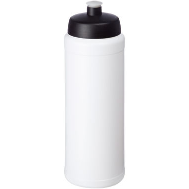 Бутылка спортивная Baseline Plus grip , цвет белый, сплошной черный - 21068900- Фото №1