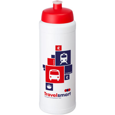 Пляшка спортивна Baseline Plus grip , колір білий, червоний - 21068903- Фото №2