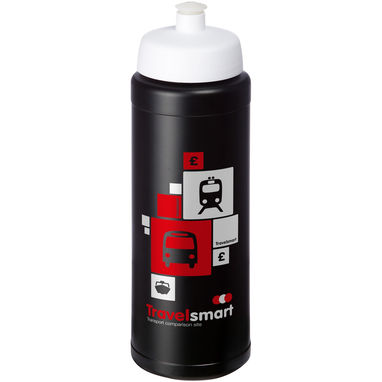 Бутылка спортивная Baseline Plus grip , цвет сплошной черный, белый - 21068912- Фото №2