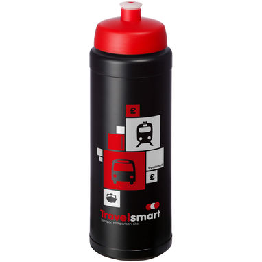Пляшка спортивна Baseline Plus grip , колір суцільний чорний, червоний - 21068914- Фото №2