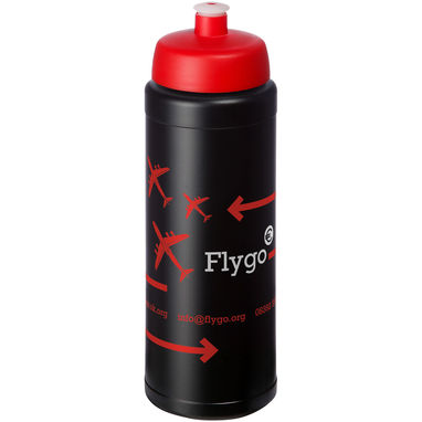 Бутылка спортивная Baseline Plus , цвет сплошной черный, красный - 21069014- Фото №2