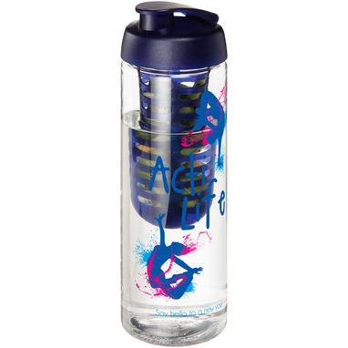 Бутылка H2O Treble , колір прозорий, синій - 21069201- Фото №2