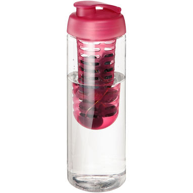 Бутылка H2O Treble , колір прозорий, рожевий - 21069206- Фото №1