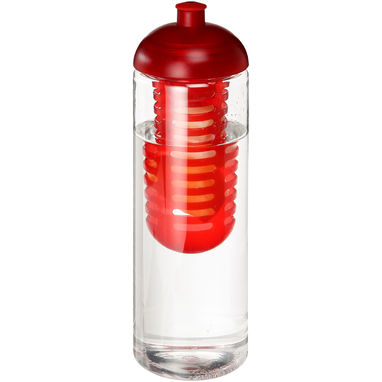 Бутылка H2O Treble , колір прозорий, червоний - 21069302- Фото №1