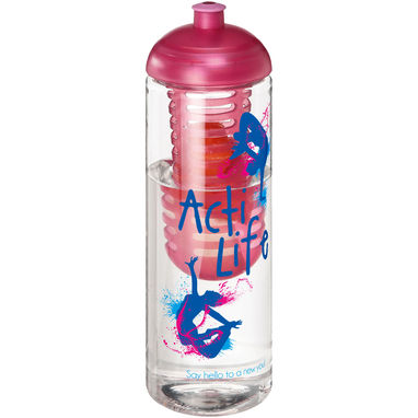 Бутылка H2O Treble , колір прозорий, рожевий - 21069306- Фото №2