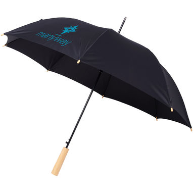 Зонт автоматический Alina  23'', цвет сплошной черный - 10940001- Фото №2