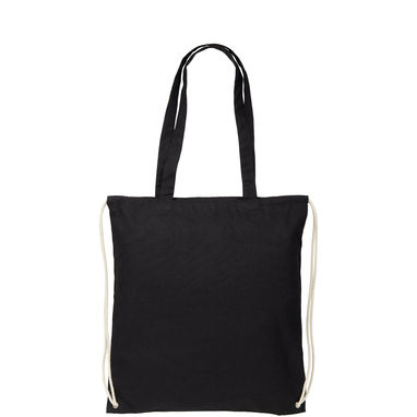 Рюкзак зі шнурком Eliza , колір суцільний чорний - 12027601- Фото №3
