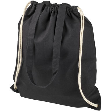 Рюкзак зі шнурком Eliza , колір суцільний чорний - 12027601- Фото №5