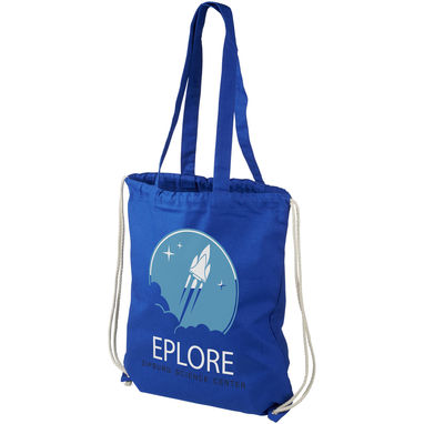 Рюкзак зі шнурком Eliza , колір яскраво-синій - 12027602- Фото №2