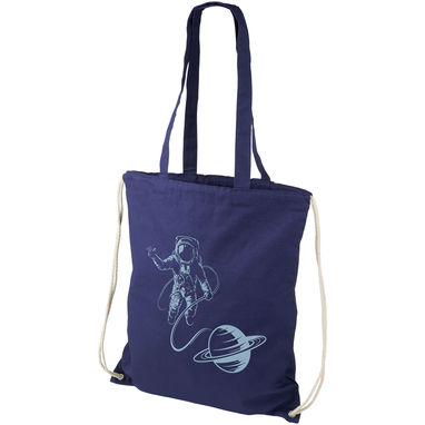 Рюкзак зі шнурком Eliza , колір темно-синій - 12027603- Фото №2