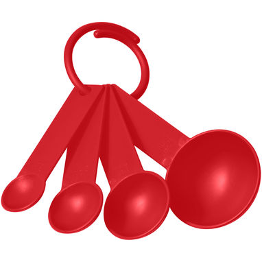 Комплект мірних ложок Ness , колір червоний - 21081803- Фото №1