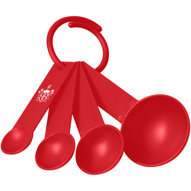 Комплект мірних ложок Ness , колір червоний - 21081803- Фото №2