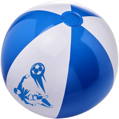 М'яч пляжний Bora, колір яскраво-синій, білий - 10070901- Фото №2