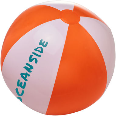 М'яч пляжний Bora, колір помаранчевий, білий - 10070905- Фото №2