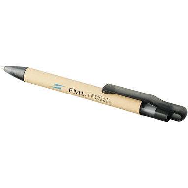 Ручка шариковая Safi , цвет сплошной черный - 10758200- Фото №2