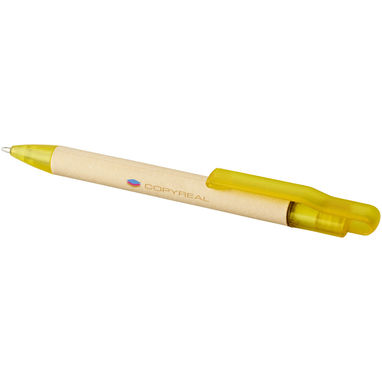 Ручка шариковая Safi , цвет желтый - 10758207- Фото №2
