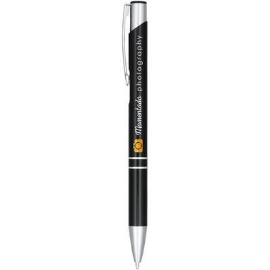 Ручка шариковая Moneta , цвет сплошной черный - 10758300- Фото №2