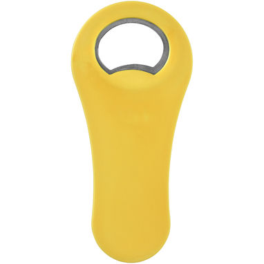 Відкривачка магнітна для пляшок Rally, колір жовтий - 11260807- Фото №3