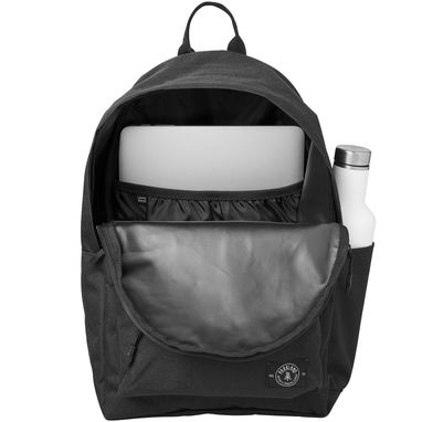 Рюкзак Vintage для ноутбука, колір суцільний чорний - 12044800- Фото №5