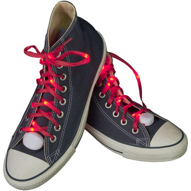 Шнурки для взуття LightsUp світлодіодні, колір червоний - 12200004- Фото №1