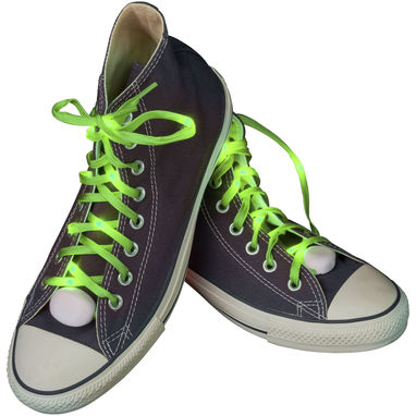 Шнурки для взуття LightsUp світлодіодні, колір лайм - 12200009- Фото №1