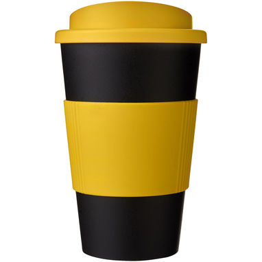 Термокружка Americano , колір суцільний чорний, жовтий - 21000228- Фото №3
