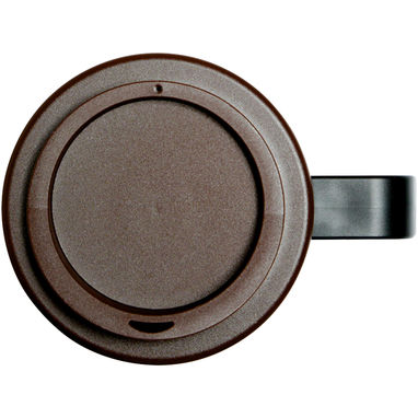 Термокружка Americano Grande , колір коричневий, суцільний чорний - 21000429- Фото №5