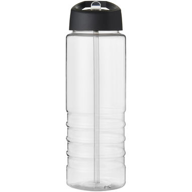 Бутылка спортивная H2O Treble , цвет прозрачный, сплошной черный - 21087700- Фото №3