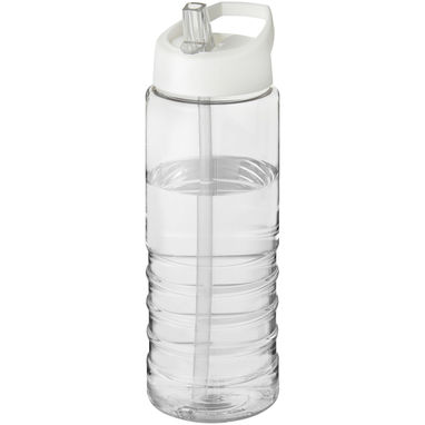 Бутылка спортивная H2O Treble , цвет прозрачный, белый - 21087701- Фото №1