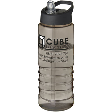 Бутылка спортивная H2O Treble , цвет шоколадный - 21087702- Фото №2
