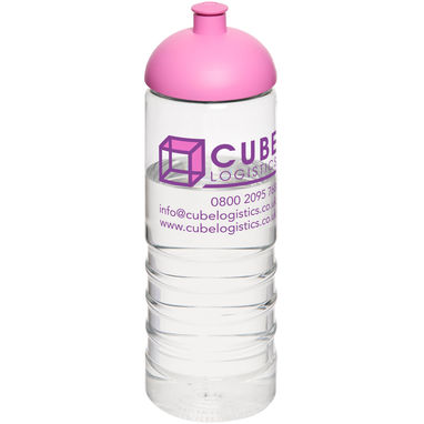 Бутылка спортивная H2O Treble , цвет прозрачный, розовый - 21087808- Фото №2