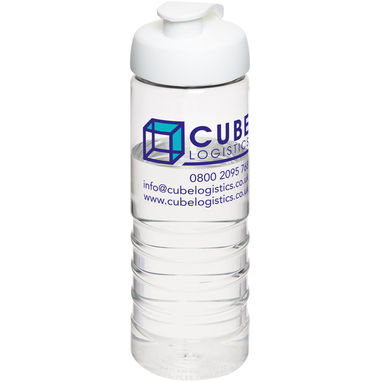 Пляшка спортивна H2O Treble , колір прозорий, білий - 21087901- Фото №2