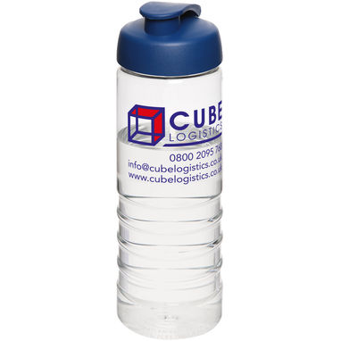 Пляшка спортивна H2O Treble , колір прозорий, синій - 21087902- Фото №2