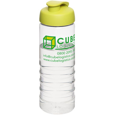 Бутылка спортивная H2O Treble , цвет прозрачный, лайм - 21087904- Фото №2
