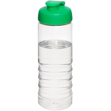 Пляшка спортивна H2O Treble , колір прозорий, зелений - 21087906- Фото №1