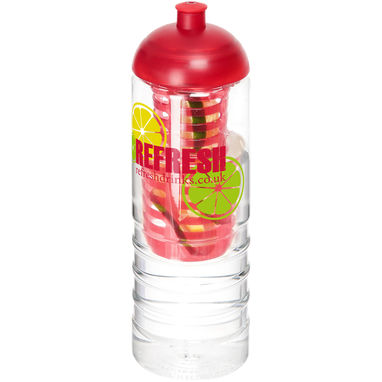 Бутылка H2O Treble , колір прозорий, червоний - 21088002- Фото №2