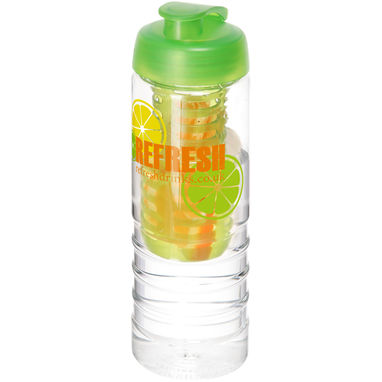 Бутылка H2O Treble , колір прозорий, лайм - 21088103- Фото №2