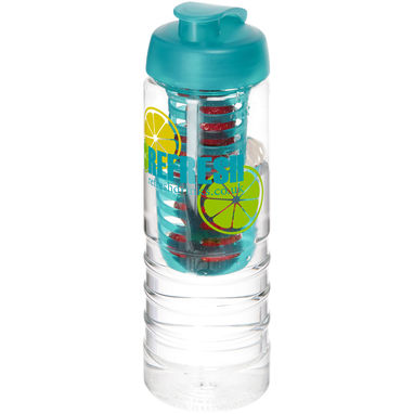 Бутылка H2O Treble , колір прозорий, колір морської хвилі - 21088104- Фото №2