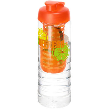 Бутылка H2O Treble , колір прозорий, помаранчевий - 21088105- Фото №2