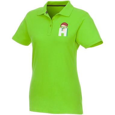 Поло женское Helios с коротким рукавом, цвет зеленое яблоко  размер XL - 38107684- Фото №2