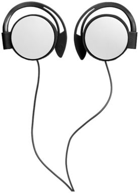 Навушники-кліпси Volcan, колір чорний з білим - 10825100- Фото №2